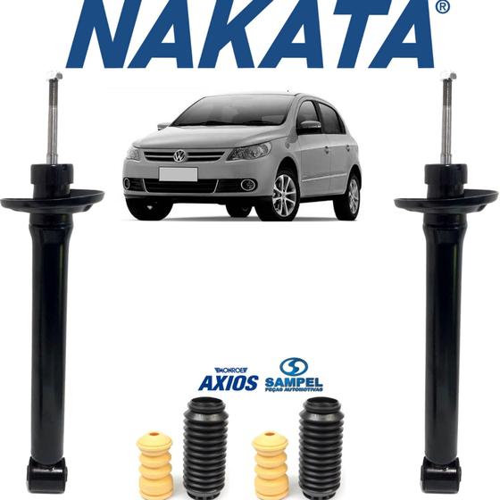 Jogo De 2 Amortecedor Nakata Gol G5 + Kit Traseiro Original Menor preço em Jogo De 2 Amortecedor Nakata Gol G5 + Kit Traseiro Original