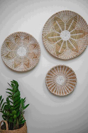 Jogo De 3 Peças Adorno Decorativo De Parede Seagrass Rafimex Menor preço em Jogo De 3 Peças Adorno Decorativo De Parede Seagrass Rafimex