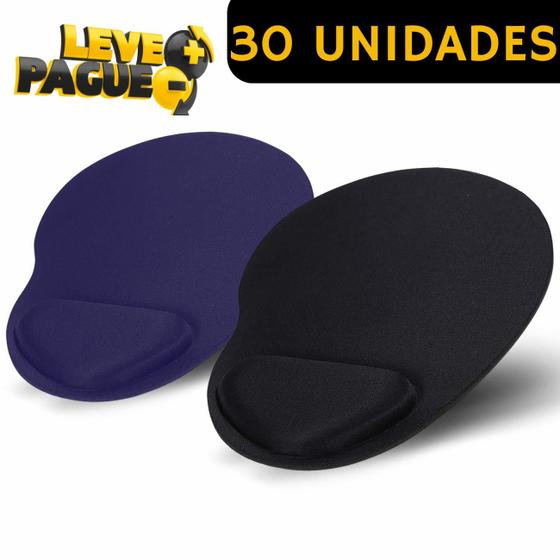 Imagem de Jogo de 30 UN Mouse Pad Sortido Ergonomico Com Apoio de Pulso Confortavel Para Escritorio Home Office Gamer - Proteloja