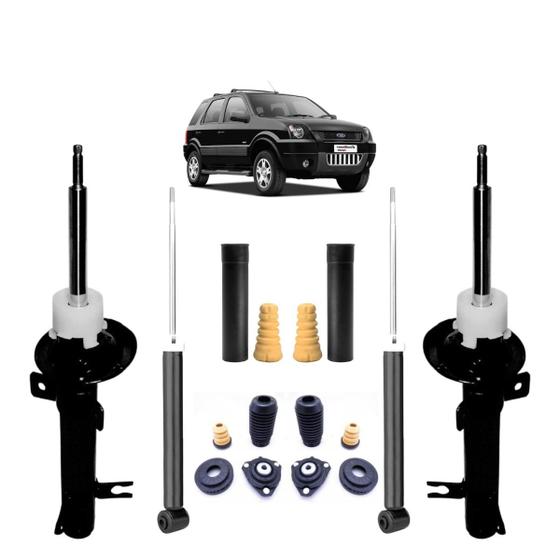 Imagem de Jogo De 4 Amortecedores + 4 Kits Dianteiro E Traseiro Ecosport Nakata 2003 2004