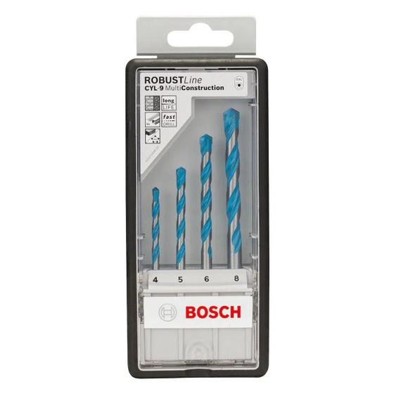 Imagem de Jogo de 4 Brocas Robust Line Multiconstruction CYL-9 Bosch