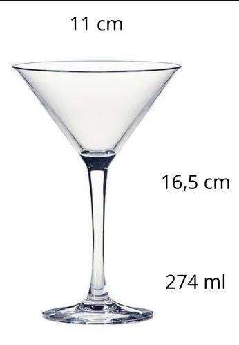 Jogo de 4 Taça Martini Vidro Coquetel 274 Ml Menor preço em Jogo de 4 Taça Martini Vidro Coquetel 274 Ml