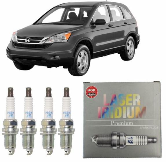 Jogo De 4 Velas Ngk Iridium Honda Crv 2.0 2.4 de 2002 a 2011 Menor preço em Jogo De 4 Velas Ngk Iridium Honda Crv 2.0 2.4 de 2002 a 2011