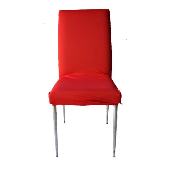 Imagem de Jogo De 6 Capas Para Cadeira Em Malha Gel Vermelho