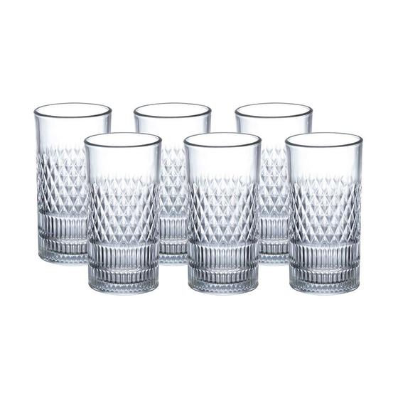Jogo De 6 Copos Altos 390ml Creta Hauskraft Menor preço em Jogo De 6 Copos Altos 390ml Creta Hauskraft