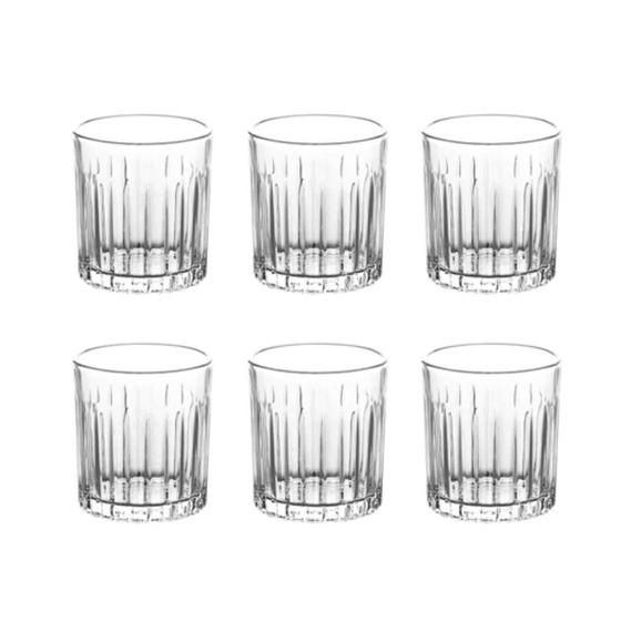 Imagem de Jogo De 6 Copos Para Dose de whisky Drinks Baixos L Hermitage Soho Em Cristal Eco 310ml Cor Transparente