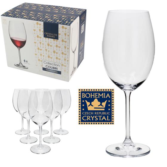 Jogo De 6 Taças Cristal Bohemia Titanium Vinho Tinto 580ml Menor preço em Jogo De 6 Taças Cristal Bohemia Titanium Vinho Tinto 580ml