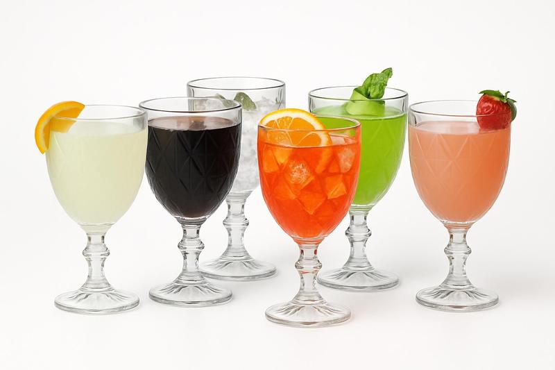 Jogo De 6 Taças De Vidro 320ml Diamante Cor Transparente – Dubai