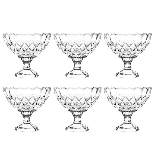 Imagem de Jogo de 6 Taças de Vidro Sobremesa Antalia 150ml Hercos