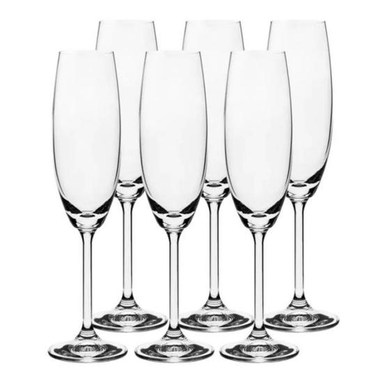 Imagem de Jogo de 6 Taças para Champanhe Cristal Ecológico Gastro 220ml - Bohemia