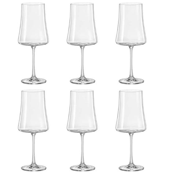 Jogo de 6 Taças Vinho Tinto Xtra Cristal 460ml A24cm Menor preço em Jogo de 6 Taças Vinho Tinto Xtra Cristal 460ml A24cm