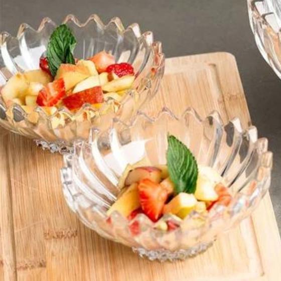 Imagem de Jogo de 6 Vasilha de Vidro 340ML Salada de Fruta Creme Mousse