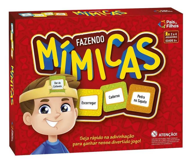 Imagem de Jogo De Adivinhação Fazendo Mimicas Cartas Presente Crianças