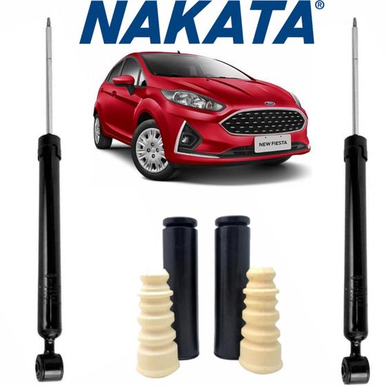 Jogo De Amortecedor Nakata + Kit Batente New Fiesta Traseiro Menor preço em Jogo De Amortecedor Nakata + Kit Batente New Fiesta Traseiro