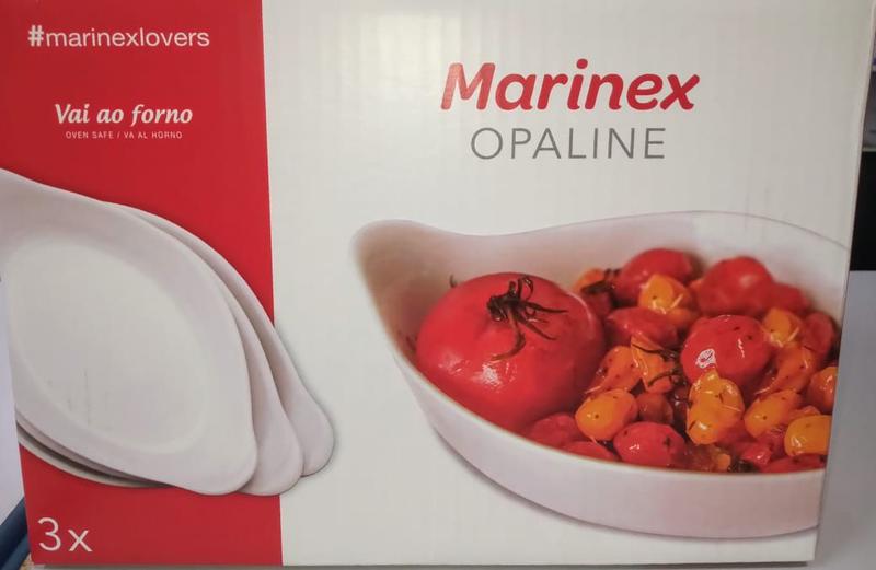 Jogo de assadeiras oval de vidro marinex - opaline 3 peças Menor preço em Jogo de assadeiras oval de vidro marinex - opaline 3 peças