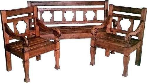 Jogo De Bancos Rústicos Michigan em Madeira de Demolição - Cód 167 ...