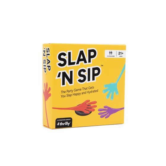 Imagem de Jogo de beber Slap N Sip Sticky Hand com 100 cartas de jogo