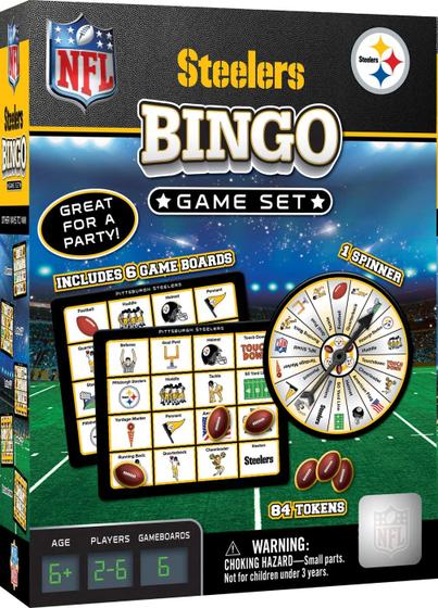 Imagem de Jogo de Bingo NFL Pittsburgh Steelers - MasterPieces - Para Crianças a partir de 3 Anos