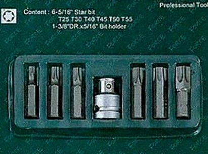 Imagem de Jogo De Bit Torx Com Adaptador 7Pc Statron