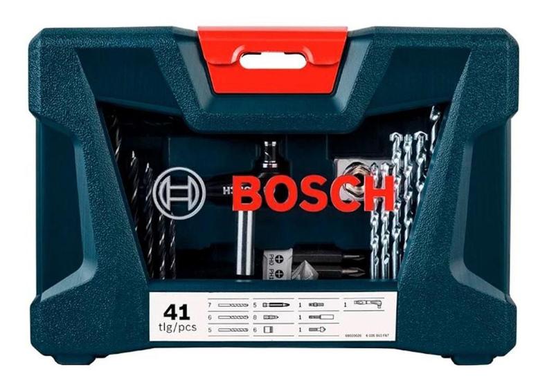 Imagem de Jogo De Bits Brocas E Soquetes Bosch V-line 41 Peças Nf