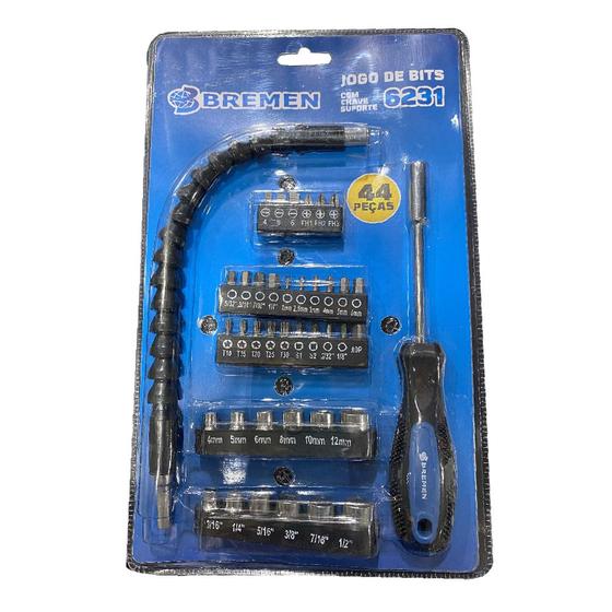 Imagem de Jogo de Bits com Chave Suporte 44 Peças 6231 BREMEN