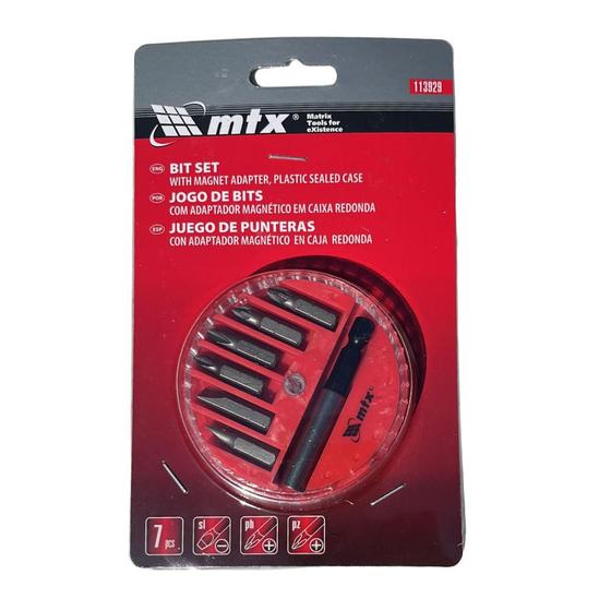 Imagem de Jogo de Bits e Adaptador Magnético com 7 peças - MTX 