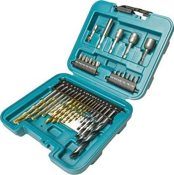 Imagem de Jogo De Bits E Brocas Escareadoras Com 34 Pçs B-68498 Makita