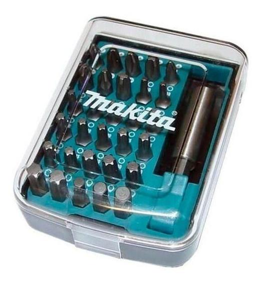 Imagem de Jogo De Bits Fenda E Phillips Com 31PCS C/ HASTE MAKITA D-34936