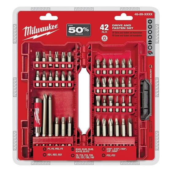 Imagem de Jogo de Bits Phillips, Torx e Ponteira Milwaukee 48-32-1551