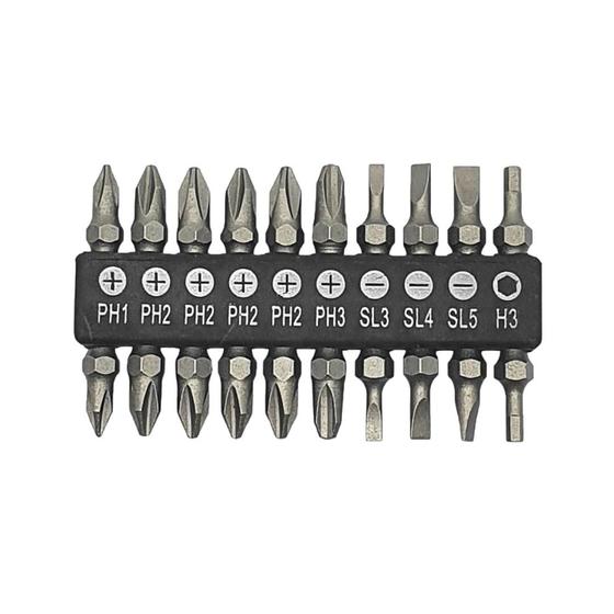 Imagem de Jogo de Bits Ponta Dupla 50mm com 10 Peças