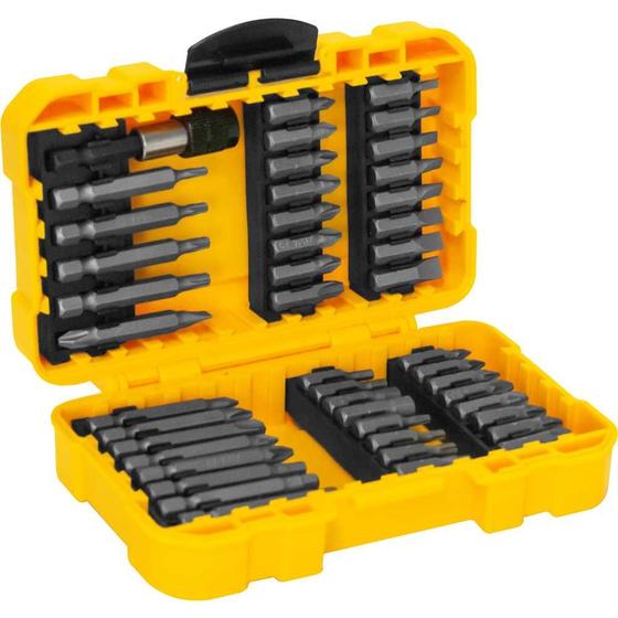 Imagem de Jogo de bits/ponteiras, com 46 peças, encaixe sextavado de 1/4", VONDER