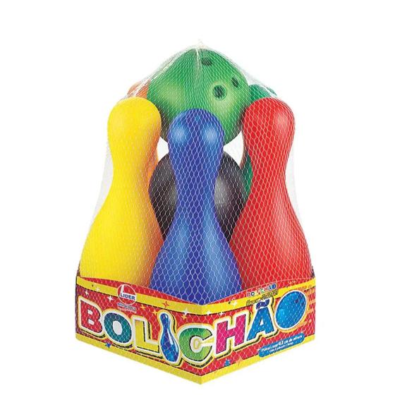 Imagem de Jogo De Boliche Brinquedo Infantil Bolichão 8 Pçs Lider 2259