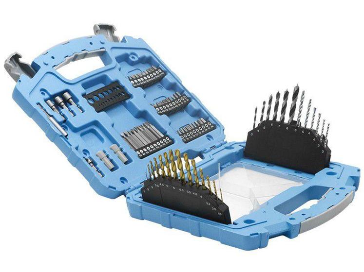 Jogo de Broca e Bits Gamma 74 Peças - G19515AC com Maleta Menor preço em Jogo de Broca e Bits Gamma 74 Peças - G19515AC com Maleta