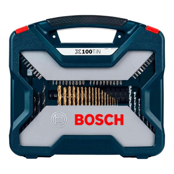 Imagem de Jogo De Brocas Bosch X-Line Titânio Com 100 Peças E Maleta