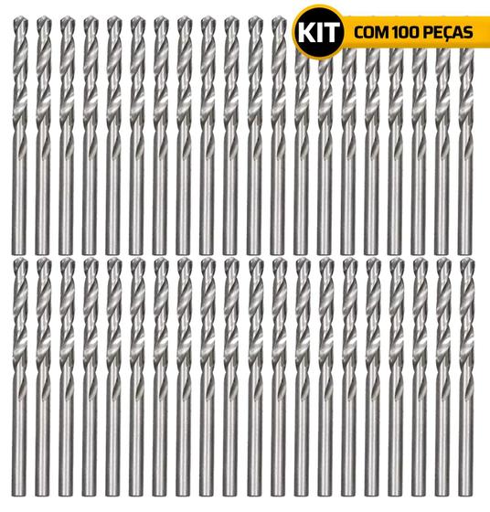 Imagem de Jogo De Brocas P/ Metal Com 100pçs 8,0mm Mtx