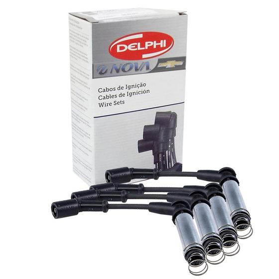 Imagem de Jogo De Cabos Velas Delphi Onix 1.0,1.4,spe 4 prisma spin 1.8 Spe Xs10638