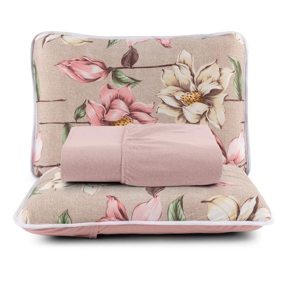 Jogo de Cama 100% Algodão Casal Padrão 3 pcs Estampado Liso Menor preço em Jogo de Cama 100% Algodão Casal Padrão 3 pcs Estampado Liso