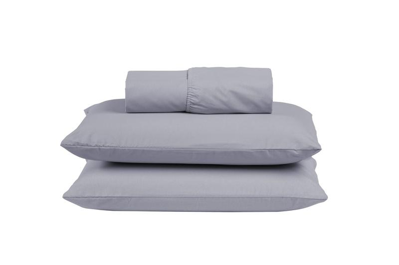 Imagem de Jogo de Cama Box Casal 03 Peças Liso 100% Algodão Linha Prime Percal 300 Fios