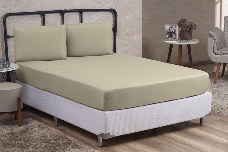 Imagem de Jogo de Cama Box Solteiro 02 peças Microfibra Premium com Elástico 150 Fios