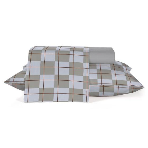 Jogo de Cama Casal 150 Fios 04 Peças Teka Diamante Imagem de Jogo de Cama Casal 150 Fios 04 Peças Teka Diamante