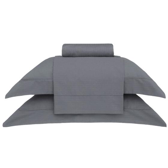 Imagem de Jogo de Cama Casal 300 Fios Buddemeyer 04 Peças Damask Stripes