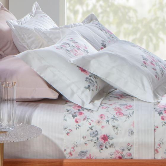 Imagem de Jogo de Cama Casal 300 Fios Kacyumara Satinee 04 Peças Aminy
