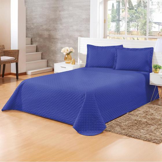 Imagem de Jogo de Cama Casal Premium Colcha Cobre Leito Padrão com Porta Travesseiros Kit Roupa Cama Box 3 Peças