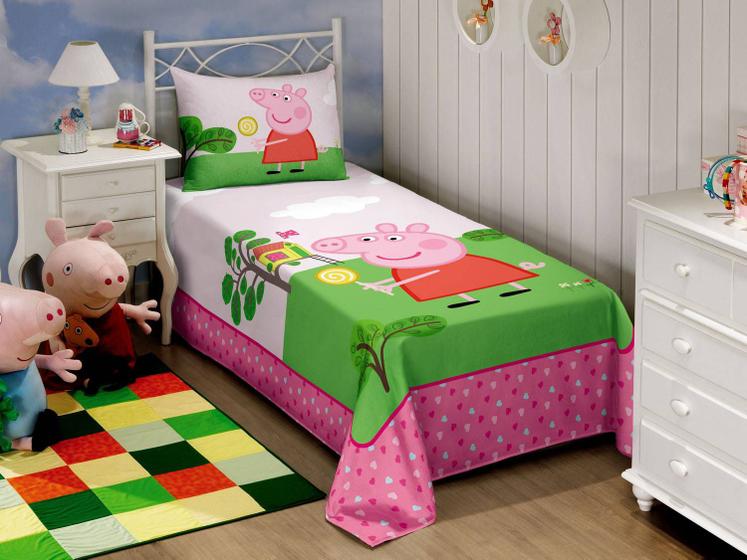 Imagem de Jogo de Cama Infantil Peppa Pig