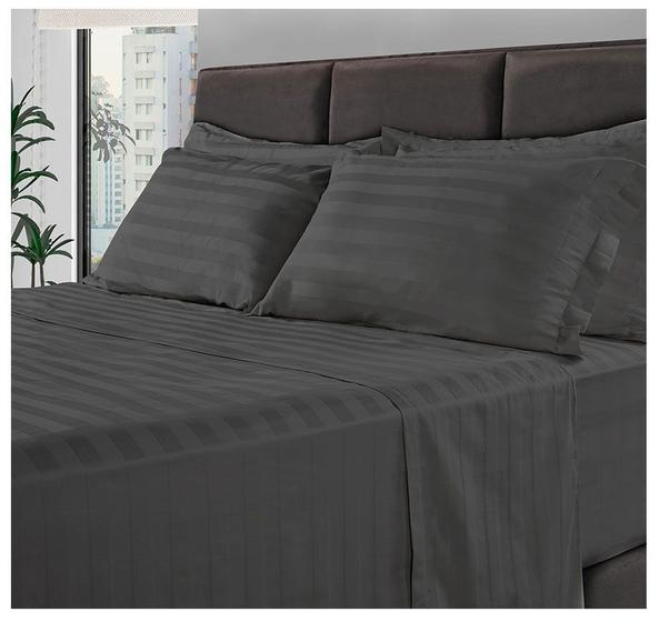 Jogo de Cama King 4 Peças 300 Fios 100% Algodão Adamascado - BF Colchões é boa?