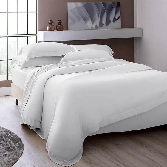 Imagem de Jogo De Cama King 400 Fios Bali Bambu - Kacyumara Branco