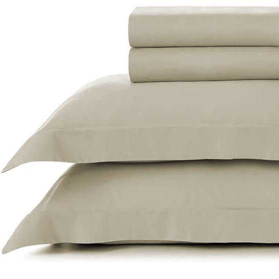 Imagem de Jogo de Cama King Corttex Living Art Percal 300 Fios 100% Cetim Algodão - Lençol Toque Ultra Macio