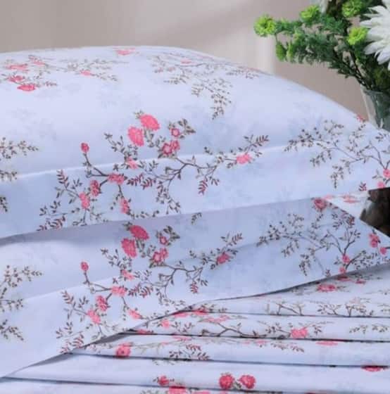 Jogo de Cama Lençol HYPERCAL 400 FIOS CASAL PADRÃO ESTAMPADO 4 PEÇAS - ESTAMPAS SORTIDAS