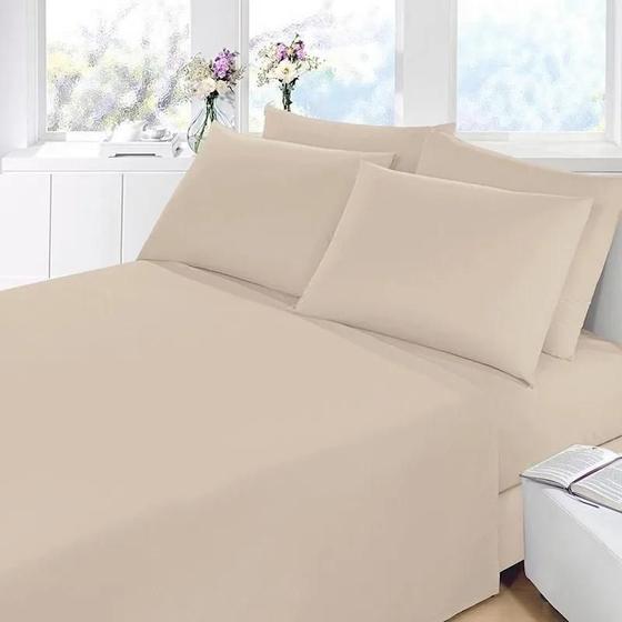 Imagem de Jogo De Cama Queen 4 Peças Linha Charme Para Cama Box Luxo