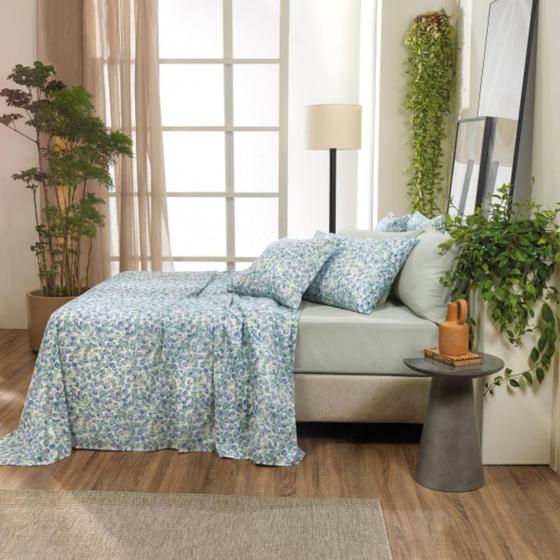 Imagem de Jogo de Cama Queen 4 Peças Ternura Plus Teka - Eucalyptus